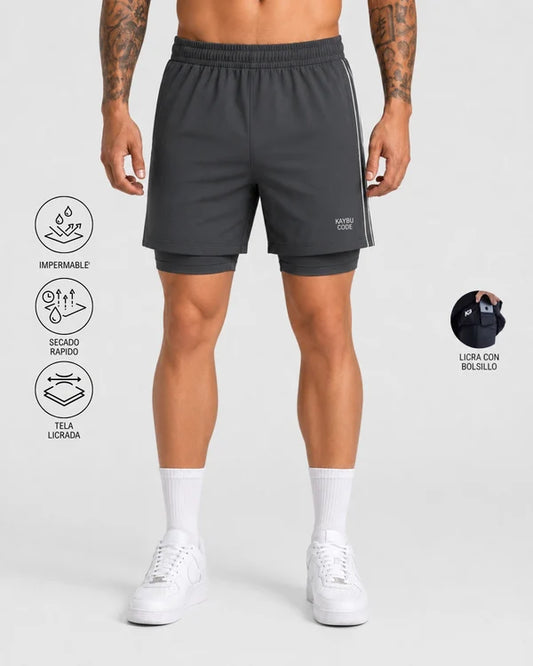 Pantaloneta con licra Code┃KBMEN RF.435