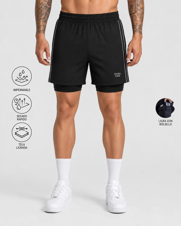 Pantaloneta con licra Code┃KBMEN RF.435