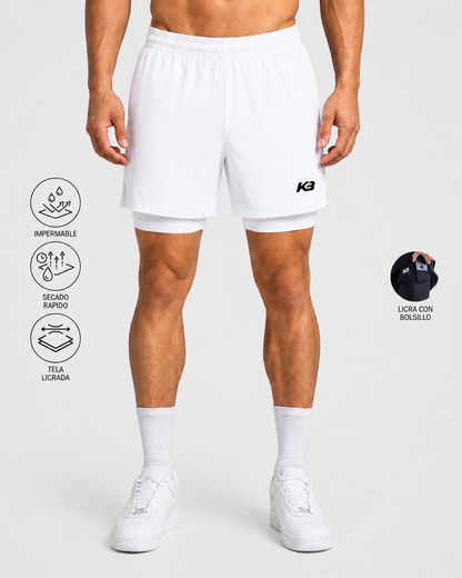 Pantaloneta Con Licra Y Bolsillo┃KBMEN RF.103