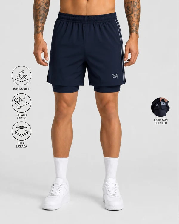 Pantaloneta con licra Code┃KBMEN RF.435