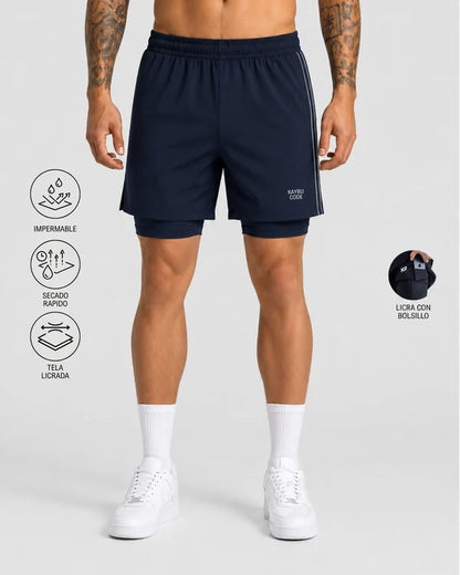 Pantaloneta con licra Code┃KBMEN RF.435