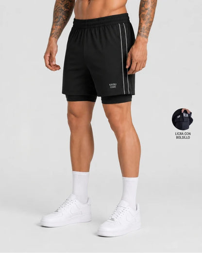 Pantaloneta con licra Code┃KBMEN RF.435