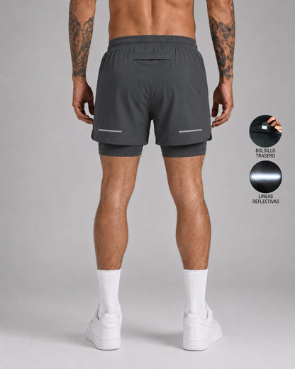 Pantaloneta Running Con Licra ┃KBMEN RF.343